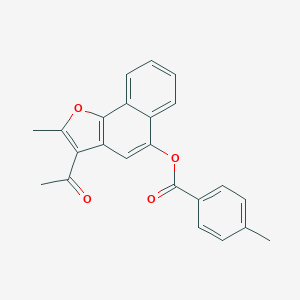 molecular formula C23H18O4 B375783 3-Acetyl-2-methylnaphtho[1,2-b]furan-5-yl 4-methylbenzoate CAS No. 325739-94-4