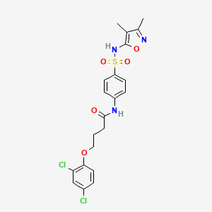 4-(2,4-Dichloro-phenoxy)-N-[4-(3,4-dimethyl-isoxazol-5-ylsulfamoyl)-phenyl]-butyramide