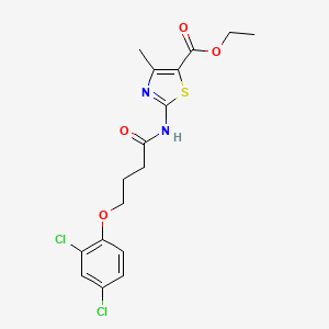 ethyl 2-{[4-(2,4-dichlorophenoxy)butanoyl]amino}-4-methyl-1,3-thiazole-5-carboxylate