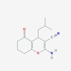 2-Amino-4-isobutyl-5-oxo-5,6,7,8-tetrahydro-4H-chromene-3-carbonitrile