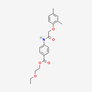 2-ethoxyethyl 4-{[(2,4-dimethylphenoxy)acetyl]amino}benzoate