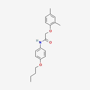 molecular formula C20H25NO3 B3757900 N-(4-butoxyphenyl)-2-(2,4-dimethylphenoxy)acetamide CAS No. 6150-78-3