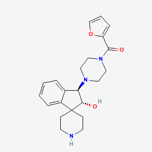 furan-2-yl-[4-[(1R,2R)-2-hydroxyspiro[1,2-dihydroindene-3,4'-piperidine]-1-yl]piperazin-1-yl]methanone