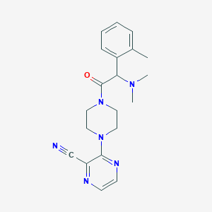 3-[4-[2-(Dimethylamino)-2-(2-methylphenyl)acetyl]piperazin-1-yl]pyrazine-2-carbonitrile