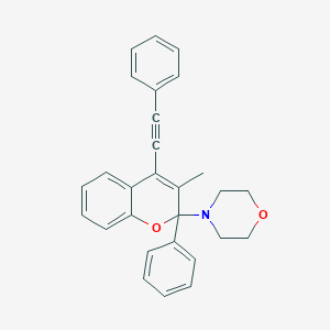 4-[3-methyl-2-phenyl-4-(phenylethynyl)-2H-chromen-2-yl]morpholine