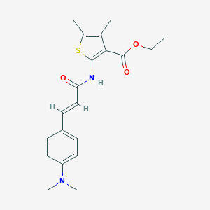 Ethyl 2-({3-[4-(dimethylamino)phenyl]acryloyl}amino)-4,5-dimethyl-3-thiophenecarboxylate