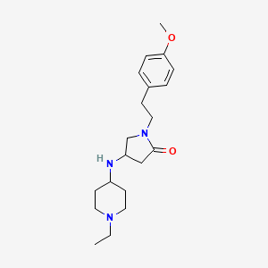 4-[(1-ethyl-4-piperidinyl)amino]-1-[2-(4-methoxyphenyl)ethyl]-2-pyrrolidinone