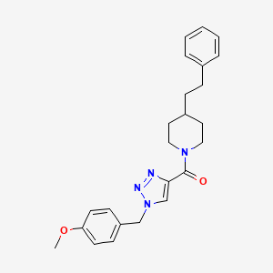 1-{[1-(4-methoxybenzyl)-1H-1,2,3-triazol-4-yl]carbonyl}-4-(2-phenylethyl)piperidine