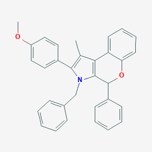 4-(3-Benzyl-1-methyl-4-phenyl-3,4-dihydrochromeno[3,4-b]pyrrol-2-yl)phenyl methyl ether