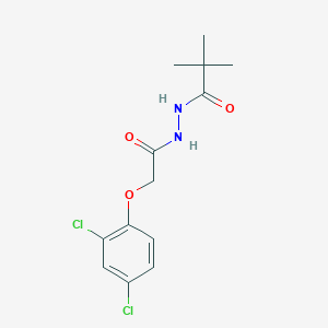 N'-[(2,4-dichlorophenoxy)acetyl]-2,2-dimethylpropanohydrazide