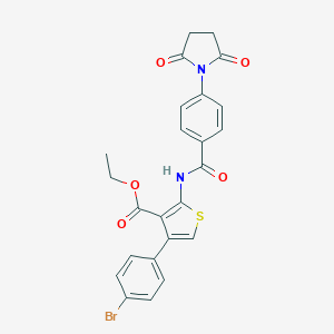 Ethyl 4-(4-bromophenyl)-2-[[4-(2,5-dioxopyrrolidin-1-yl)benzoyl]amino]thiophene-3-carboxylate