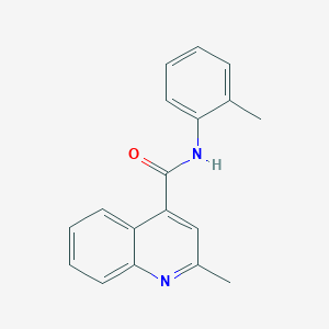 molecular formula C18H16N2O B375831 2-methyl-N-(2-methylphenyl)quinoline-4-carboxamide CAS No. 332177-67-0