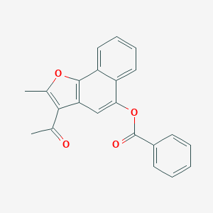 molecular formula C22H16O4 B375843 3-Acetyl-2-methylnaphtho[1,2-b]furan-5-yl benzoate CAS No. 325822-44-4