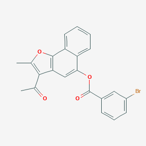 molecular formula C22H15BrO4 B375846 3-Acetyl-2-methylnaphtho[1,2-b]furan-5-yl 3-bromobenzoate CAS No. 380642-09-1