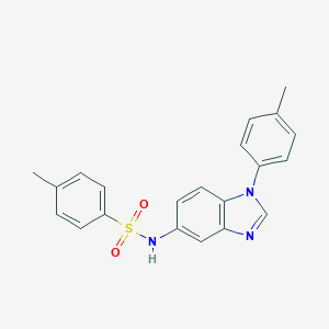 molecular formula C21H19N3O2S B375847 4-methyl-N-[1-(4-methylphenyl)-1H-benzimidazol-5-yl]benzenesulfonamide 