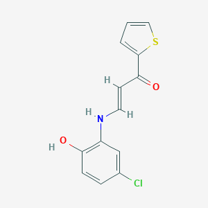 molecular formula C13H10ClNO2S B375852 3-(5-Chloro-2-hydroxyanilino)-1-(2-thienyl)-2-propen-1-one 
