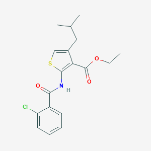 Ethyl 2-[(2-chlorobenzoyl)amino]-4-isobutyl-3-thiophenecarboxylate