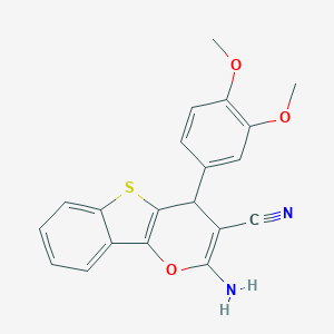 2-amino-4-(3,4-dimethoxyphenyl)-4H-[1]benzothieno[3,2-b]pyran-3-carbonitrile