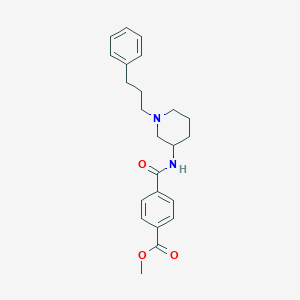 molecular formula C23H28N2O3 B3758645 methyl 4-({[1-(3-phenylpropyl)-3-piperidinyl]amino}carbonyl)benzoate 