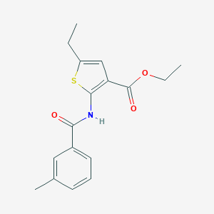 Ethyl 5-ethyl-2-[(3-methylbenzoyl)amino]-3-thiophenecarboxylate