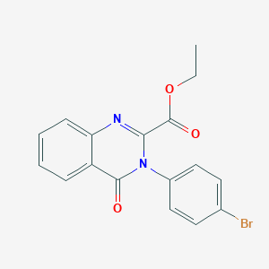 Ethyl 3-(4-bromophenyl)-4-oxo-3,4-dihydro-2-quinazolinecarboxylate