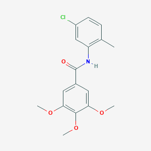 molecular formula C17H18ClNO4 B375880 N-(5-chloro-2-methylphenyl)-3,4,5-trimethoxybenzamide 