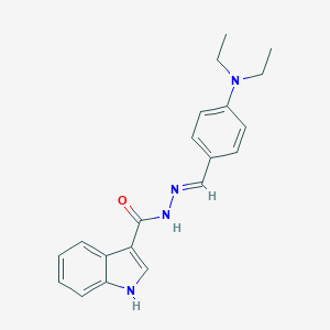 N'-[4-(diethylamino)benzylidene]-1H-indole-3-carbohydrazide