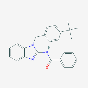 molecular formula C25H25N3O B375921 N-[1-(4-tert-butylbenzyl)-1H-benzimidazol-2-yl]benzamide 