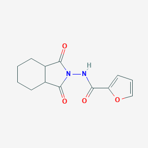 molecular formula C13H14N2O4 B375971 N-(1,3-dioxooctahydro-2H-isoindol-2-yl)-2-furamide CAS No. 380643-16-3