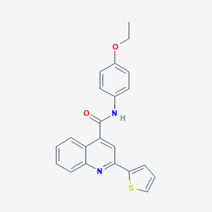 N-(4-ethoxyphenyl)-2-thiophen-2-ylquinoline-4-carboxamide