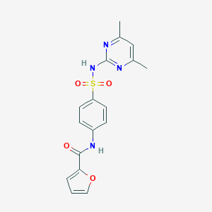 molecular formula C17H16N4O4S B375986 N-(4-{[(4,6-dimethyl-2-pyrimidinyl)amino]sulfonyl}phenyl)-2-furamide CAS No. 27164-92-7