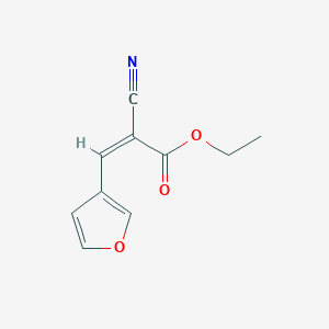 molecular formula C10H9NO3 B375998 Ethyl 2-cyano-3-(3-furyl)acrylate 