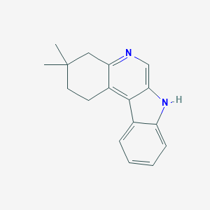 molecular formula C17H18N2 B376000 3,3-dimethyl-2,3,4,7-tetrahydro-1H-indolo[2,3-c]quinoline 