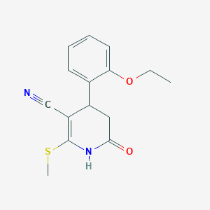 4-(2-Ethoxyphenyl)-2-(methylsulfanyl)-6-oxo-1,4,5,6-tetrahydro-3-pyridinecarbonitrile