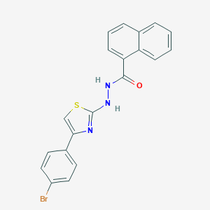 N'-[4-(4-bromophenyl)-1,3-thiazol-2-yl]-1-naphthohydrazide
