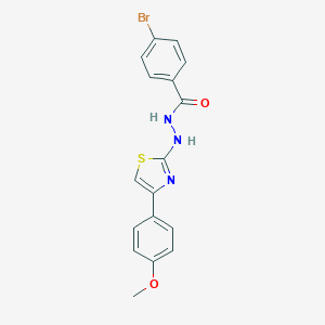 4-bromo-N'-[4-(4-methoxyphenyl)-1,3-thiazol-2-yl]benzohydrazide