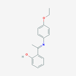 molecular formula C16H17NO2 B376056 2-[N-(4-ethoxyphenyl)ethanimidoyl]phenol CAS No. 649763-27-9