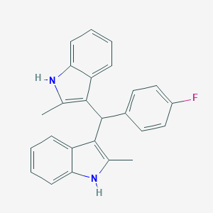 3-[(4-fluorophenyl)(2-methyl-1H-indol-3-yl)methyl]-2-methyl-1H-indole