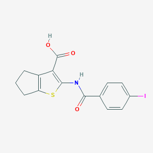 2-[(4-iodobenzoyl)amino]-5,6-dihydro-4H-cyclopenta[b]thiophene-3-carboxylic acid