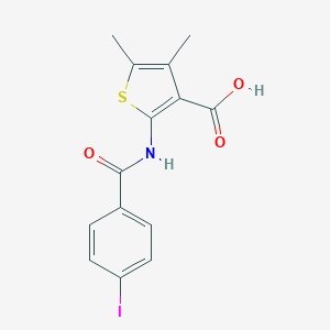 2-[(4-Iodobenzoyl)amino]-4,5-dimethyl-3-thiophenecarboxylic acid