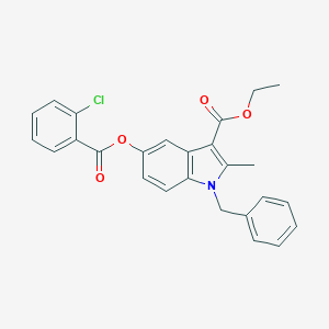 ethyl 1-benzyl-5-[(2-chlorobenzoyl)oxy]-2-methyl-1H-indole-3-carboxylate
