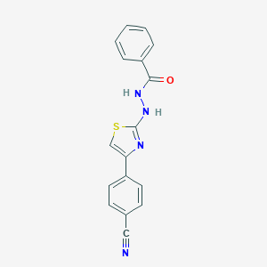 N'-[4-(4-cyanophenyl)-1,3-thiazol-2-yl]benzohydrazide