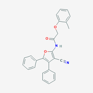 N-(3-cyano-4,5-diphenyl-2-furyl)-2-(2-methylphenoxy)acetamide