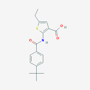 2-[(4-Tert-butylbenzoyl)amino]-5-ethylthiophene-3-carboxylic acid