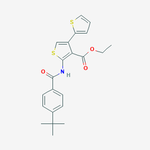 Ethyl 2-[(4-tert-butylbenzoyl)amino]-4-thiophen-2-ylthiophene-3-carboxylate