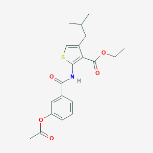 Ethyl 2-{[3-(acetyloxy)benzoyl]amino}-4-isobutylthiophene-3-carboxylate