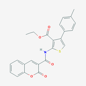 ethyl 4-(4-methylphenyl)-2-{[(2-oxo-2H-chromen-3-yl)carbonyl]amino}thiophene-3-carboxylate