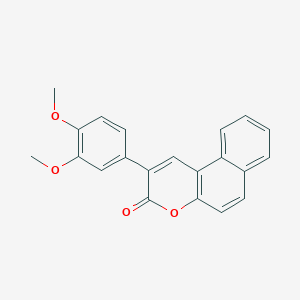 molecular formula C21H16O4 B376146 2-(3,4-dimethoxyphenyl)-3H-benzo[f]chromen-3-one 