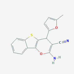 2-amino-4-(5-methyl-2-furyl)-4H-[1]benzothieno[3,2-b]pyran-3-carbonitrile