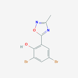 2,4-Dibromo-6-(3-methyl-1,2,4-oxadiazol-5-yl)phenol